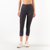 Yoga de cintura alta para mujer 7/8 Leggings Control de barriga Entrenamiento Atlético Correr Pantalones sin costuras