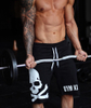 Fitness Pantalones cortos casuales Biblioteca de 5 puntos Elástico Transpirable Verano Entrenamiento suelto Correr Moda Marea Absorbe la humedad Pantalones cortos de secado rápido