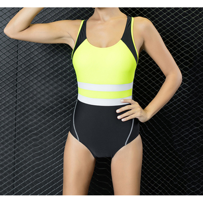 Traje de baño personalizado para mujer Bikini con espalda cruzada Trajes de baño de talla grande con espalda abierta Control de barriga de una pieza