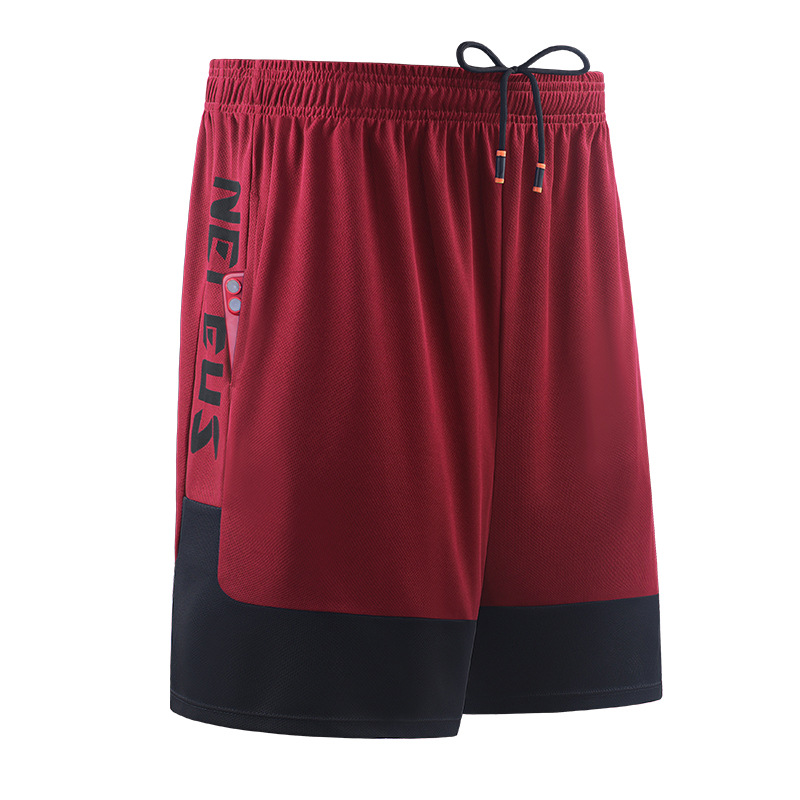 Pantalones cortos de baloncesto cómodos de cinta suelta de secado rápido para hombre, para correr, baloncesto, fútbol, ​​fitness, deportes