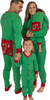 Pijamas navideños familiares de 2 piezas, pijamas navideños suaves para la familia, conjunto de pijamas a juego rojos y verdes, Jammies navideños para parejas jóvenes