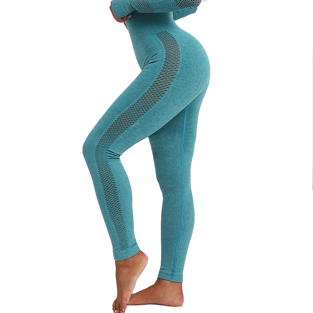 Leggings de yoga para mujer personalizados de cintura alta a tope Push Up Control de barriga Gimnasio Deportes Entrenamiento sin costuras Leggings de secado rápido
