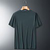 2021 NewIce Camiseta de manga corta de malla de seda para hombres Camisa de media manga suelta ultrafina de secado rápido para hombres