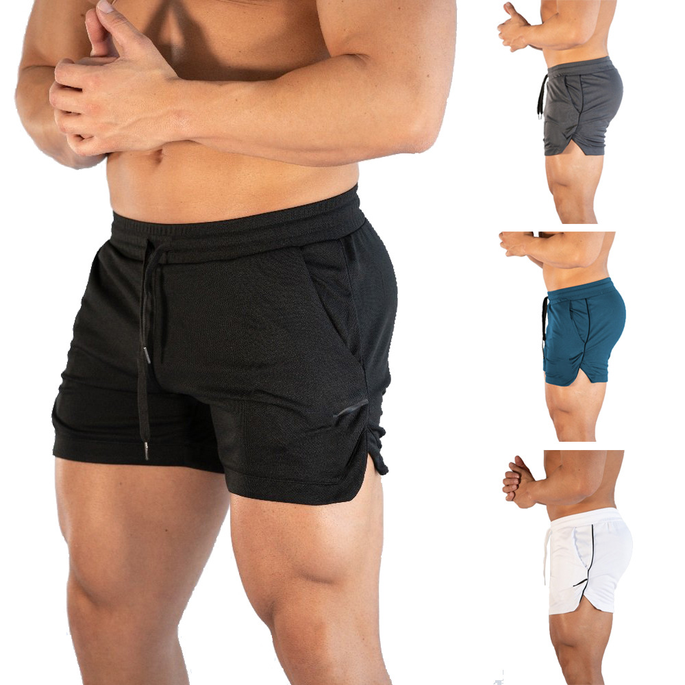 Nuevos pantalones cortos deportivos de gran tamaño para hombres, pantalones de maratón de secado rápido para correr, pantalones de tres puntos, pantalones de playa para fitness
