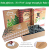 Cajas de regalo navideñas con tapas para envolver ropa y etiquetas adhesivas navideñas (tamaños surtidos para envolver batas, suéteres, abrigos y ropa, regalo navideño)