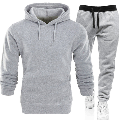 Traje deportivo con capucha para hombres y suéter de lana Suéter de color sólido para hombres Suministro directo de fábrica
