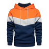 Personalizar 2021 Nuevo suéter con capucha de empalme Chaqueta con capucha de manga larga con capucha para hombre